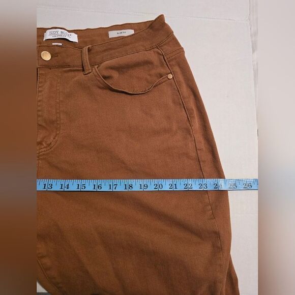 Judy Blue Woodland High Rise Slim Fit Jeans Size 18W in Tan - Picture 9 of 13